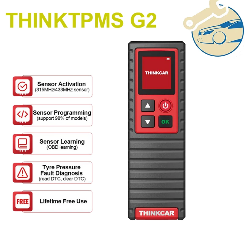 

ThinkCar Thinktpms G2 инструмент для диагностики давления в шинах автомобиля активирует 315/433 МГц датчик программирования обучающий инструмент ForThinkcartool