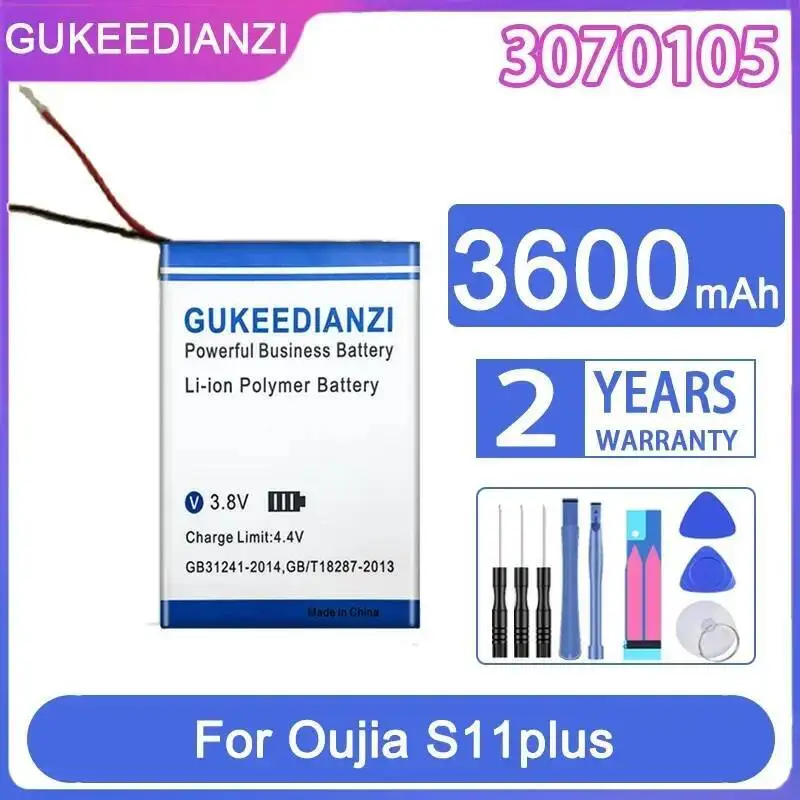 

Fast Charging Mobile Phone Battery For Oujia S11 Plus 3600Mah 3070105 2 Line Lightweight
