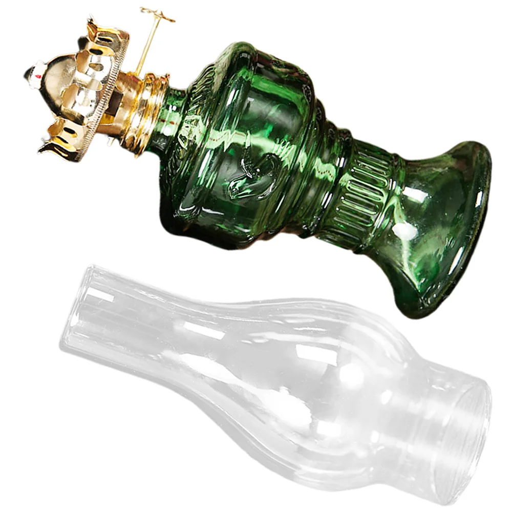 Household Rustic Lamp Vintage Oil Lantern Glass Aluminum Cotton Material Elegant Visual Impression