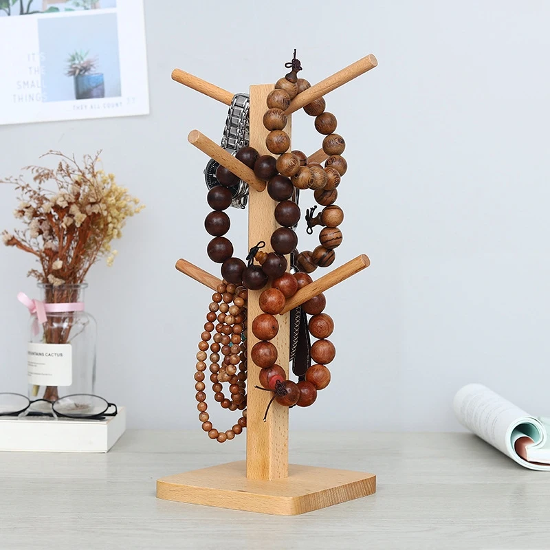 6 Hooks Cup Holder Jewelry Watches Display Stand Kitchen Coffee Mug Storage Drain Rack Wine Glass Holder For Home