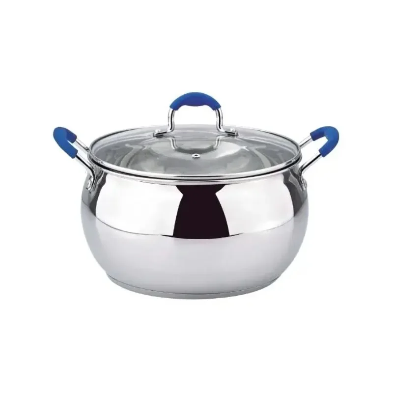 

16Cm 18cm 20cm 22cm 24cm high quality kitchen belly shaped soup pot cooking soup pot stainless steel soup pot production