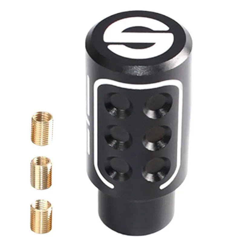 Automatic Gear Shift Knob Multipurpose Aluminum Alloy Shift Knob Car Accessory With 3 Adapters User Friendly Shift Knob For