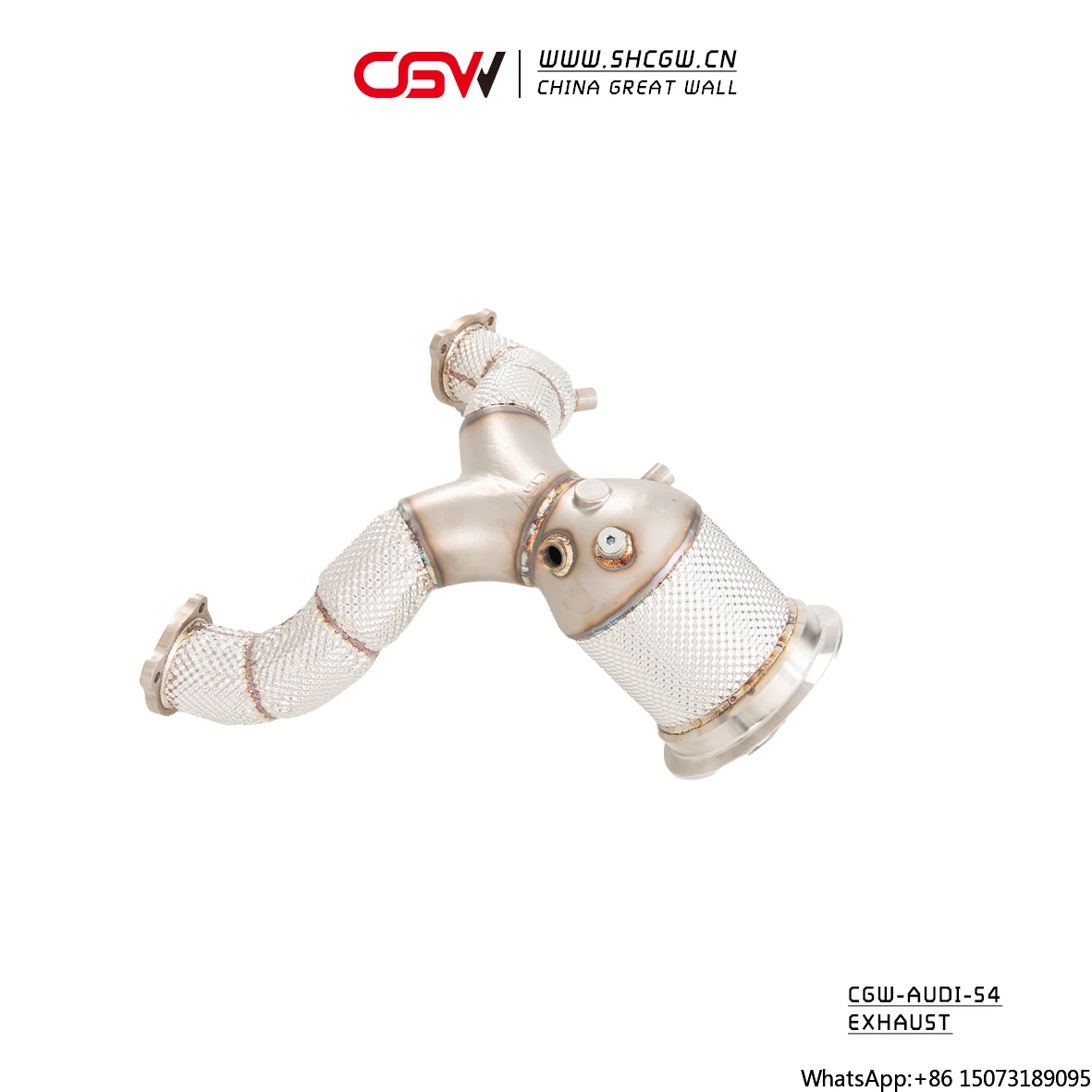 

Active Sound Racing Polished 304 Stainless Steel Exhaust Pipes Catted System for S4 B8 B9