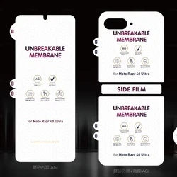 Matte HD Clear Hydrogel Film For Motorola Moto Razr 60 50 40 Ultra Plus 2025 2024 2023 Soft Screen Protector Anti Fingerprint