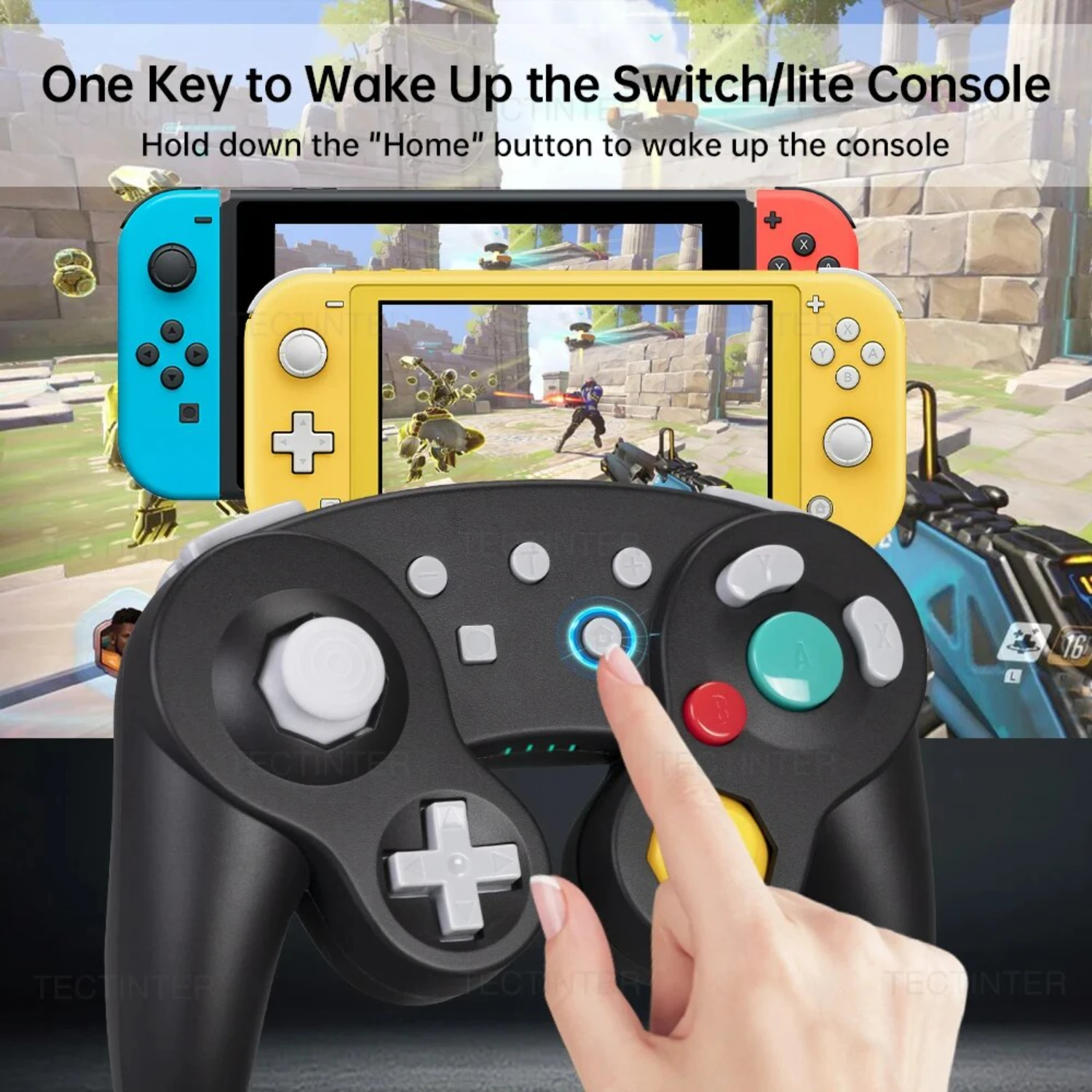 Bluetooth Gamepad Wireless GC Controller   Gamecube Compatible With  /Lite Controller   Joystick