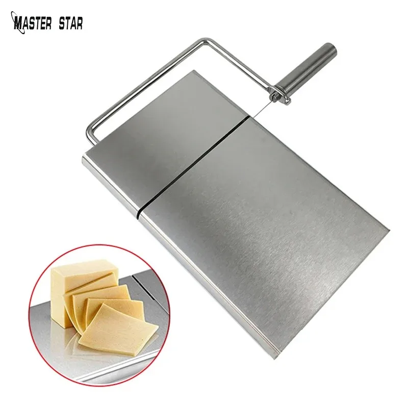 

Master Star Stainless Steel Cheese Slicer Wire Cutter Food Butter Ham Slicer Kitchen Tools Cutting Board Utensil