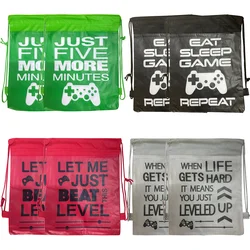 34*27cm Hot Video Game Drawstring Bag Boy Gift Bag Kid Birthday Party Supplies Game On Decorations Kids Toys Gift Party Favors