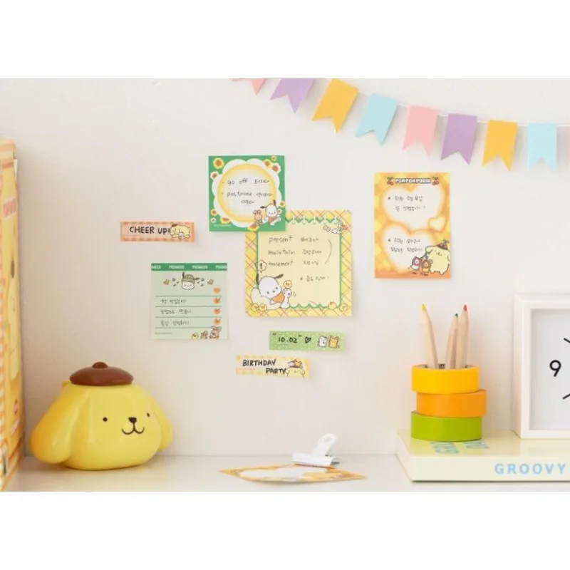 2025 New Hot Sticker combination, sticky note book, cute and convenient, cartoon student account, notebook, message book