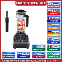 BioloMix 3HP 2200W Heavy Duty Commercial Grade Timer Blender Mixer Juicer Fruit Food Processor Ice Smoothies BPA Free 2L Jar