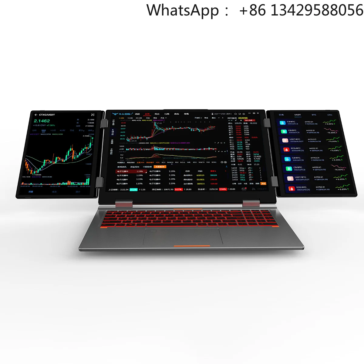 Gaming Laptops PC Triple Screen 3 Screens Laptop Wifi 6 Ethernet LAN Port Int I5 1260P Laptop Computer Gamer
