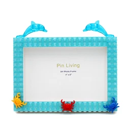 Diy  Building Block Photo Frame,Dolphin Setting Table For Home Decoration
