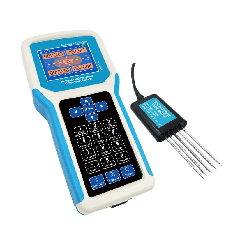 

7-in-1 Soil Tester Temperature Humidity Sensor Transmitter Greenhouse Agriculture RS485 Moisture Conductivity EC NPK PH Detector