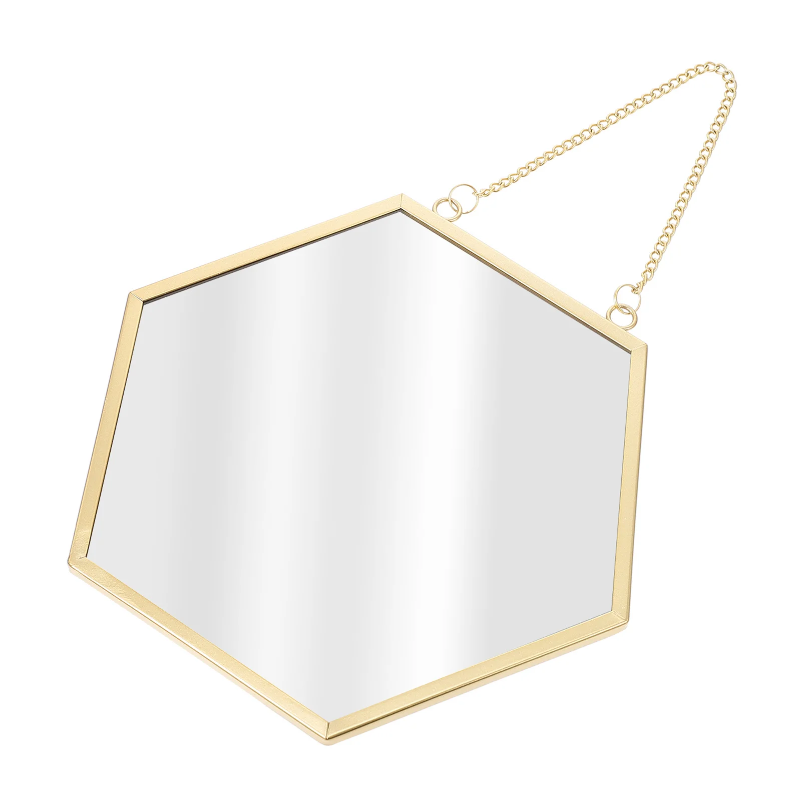 Creative Hexagon Shape Wall Decor Mirror Exquisite Hanging Art for Home Bathroom Bedroom Hotels Hexagon Shape Mirror