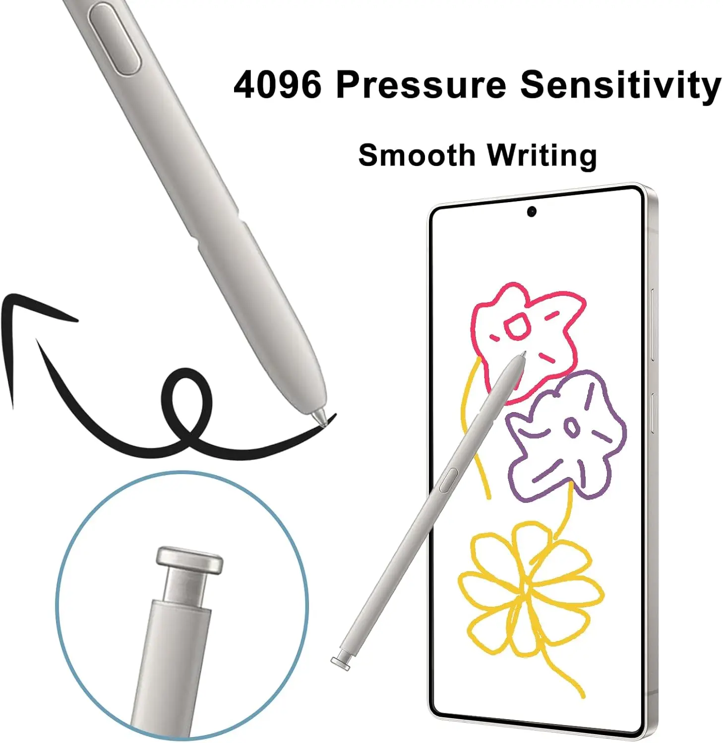Zamiennik rysika do Samsung Galaxy S25 Ultra S Pen dla modeli SM-S938B SM-S938U SM-S938W, rysik do ekranu dotykowego, bez Bluetooth. — zdjęcie produktu 5