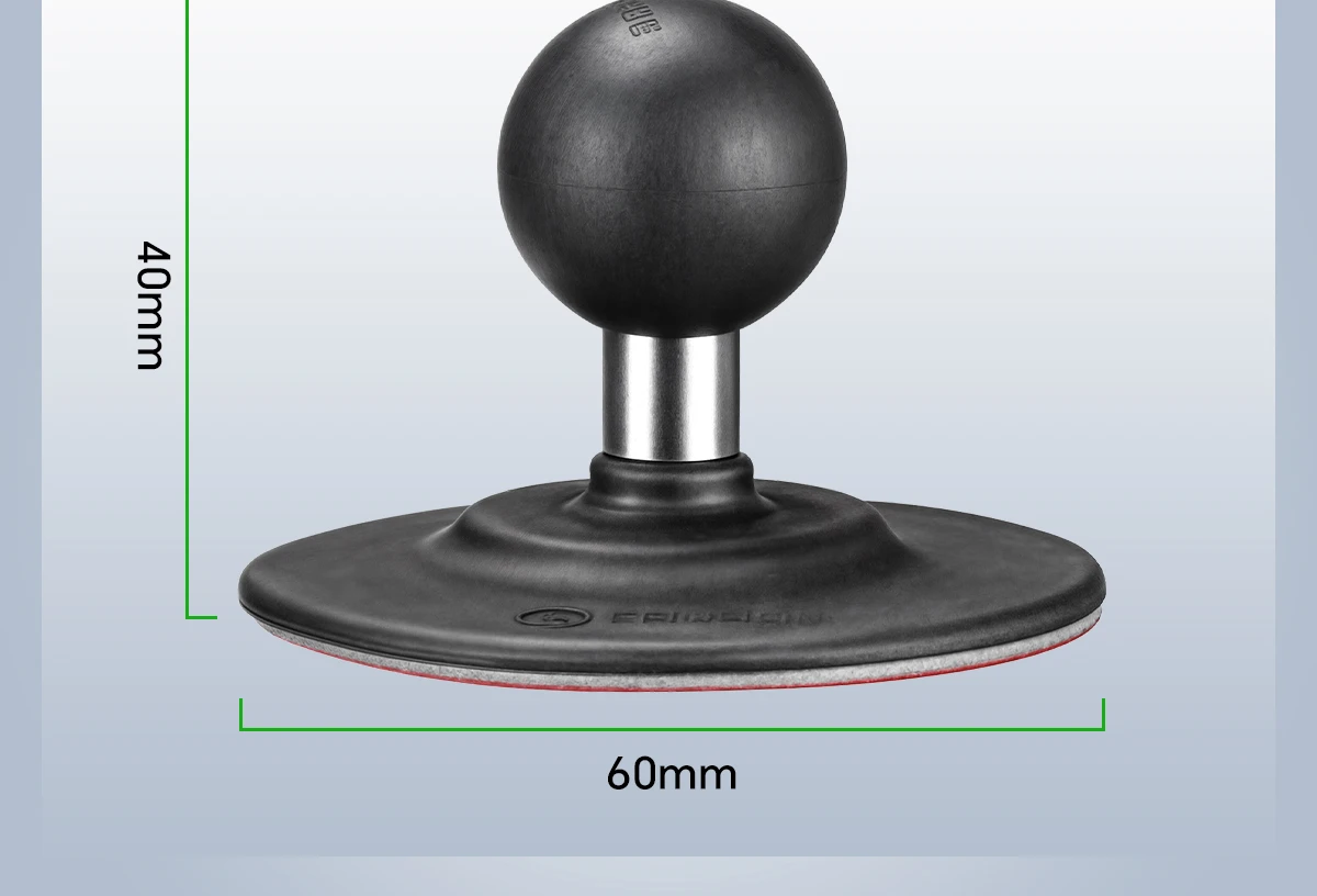 FANAUE 1 Zoll Kugelgelenk-Halterung Flexibler Klebe-Saugnapf für Auto-Armaturenbrett für GPS, Kameras, Smartphones und Zubehör – Detail 9