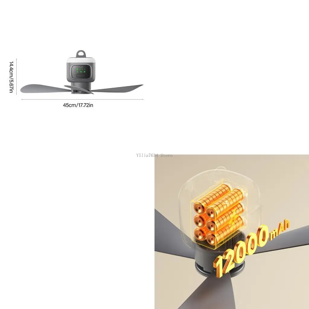 

USB -аккуратный пульт дистанционного управления тихий подвесной вентилятор светодиод