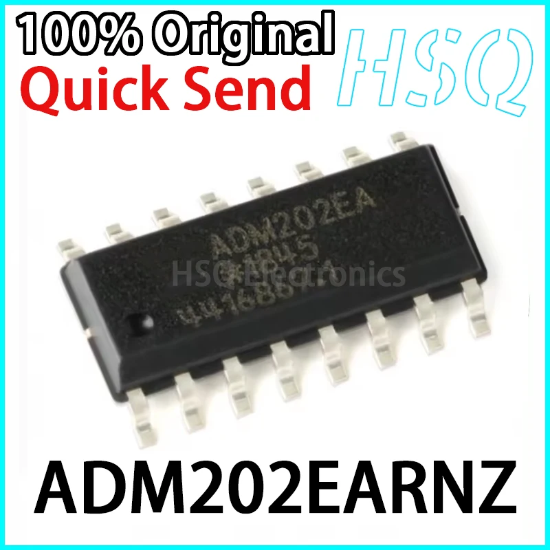 1PCS ADM202EARNZ ADM202EARN ADM202EA Driver/Receiver SOP16 Brand New Original