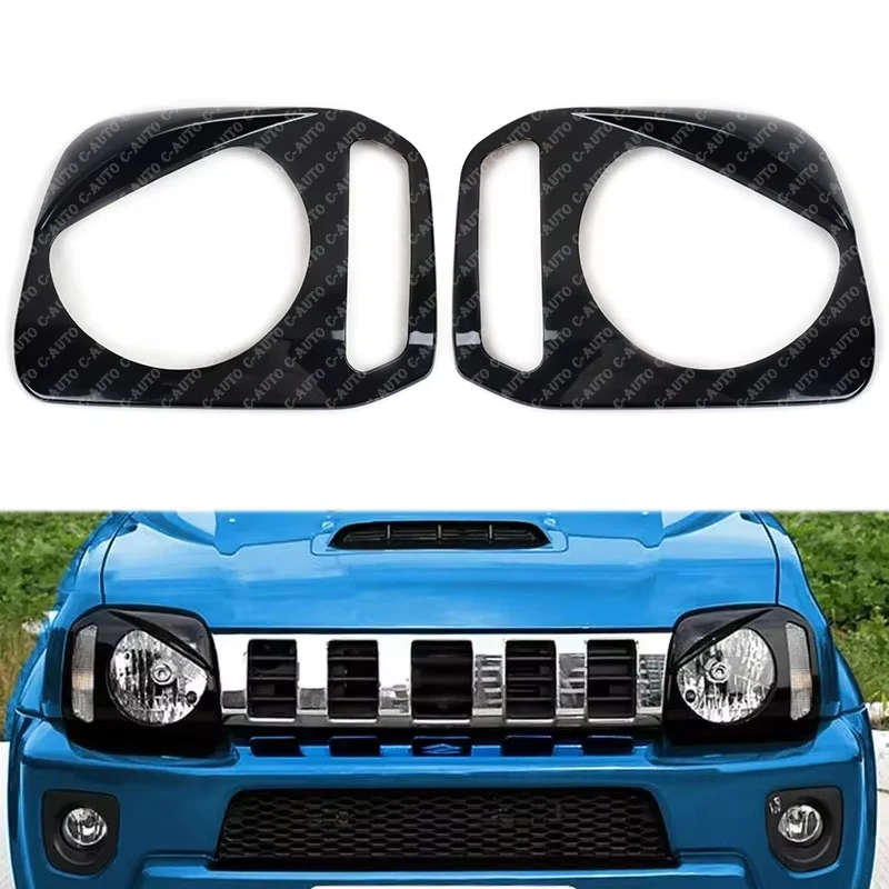 For Suzuki Jimny 2007-2017 Car Front Headlight Cover Guards Protective Trim Bezels Head Lamp Covers Trim Car-styling Accessories