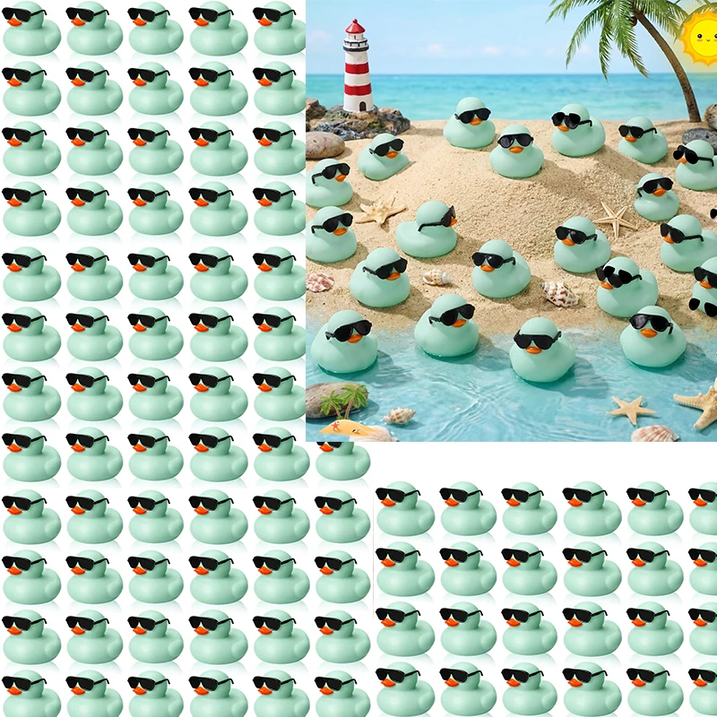 Rubber Duck Bath - 10-100 adet yeşil mini lastik ördekler