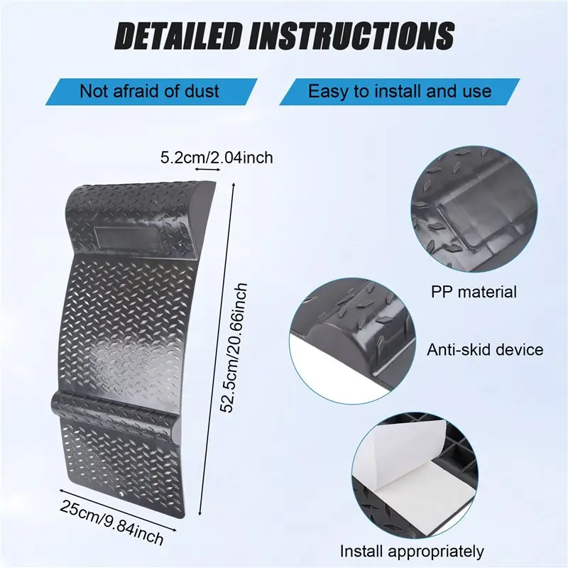 Parking Mat For Garage Anti-Slip Tire Plug Car Parking Mat Stopper For Vehicle Positioning Spill-Proof Rug Pad Barrier Block