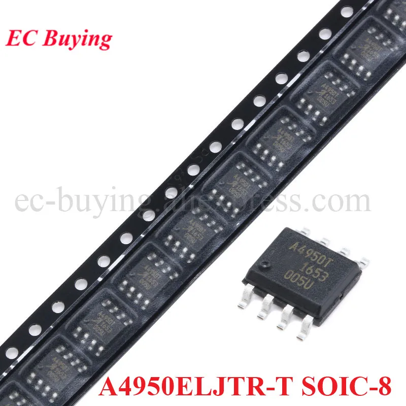 5pcs/1pc A4950ELJTR-T SOIC-8 A4950 A4950T SOIC8 Full-bridge DMOS PWM Motor Driver New Original