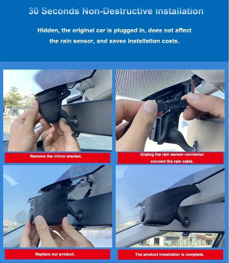 2K Dash Cam Car DVR Camera 24H for Volkswagen VW sharan Tiguan Golf Tarek Atlas Polo Passat Touran Taigun Arteon Arteon Multivan