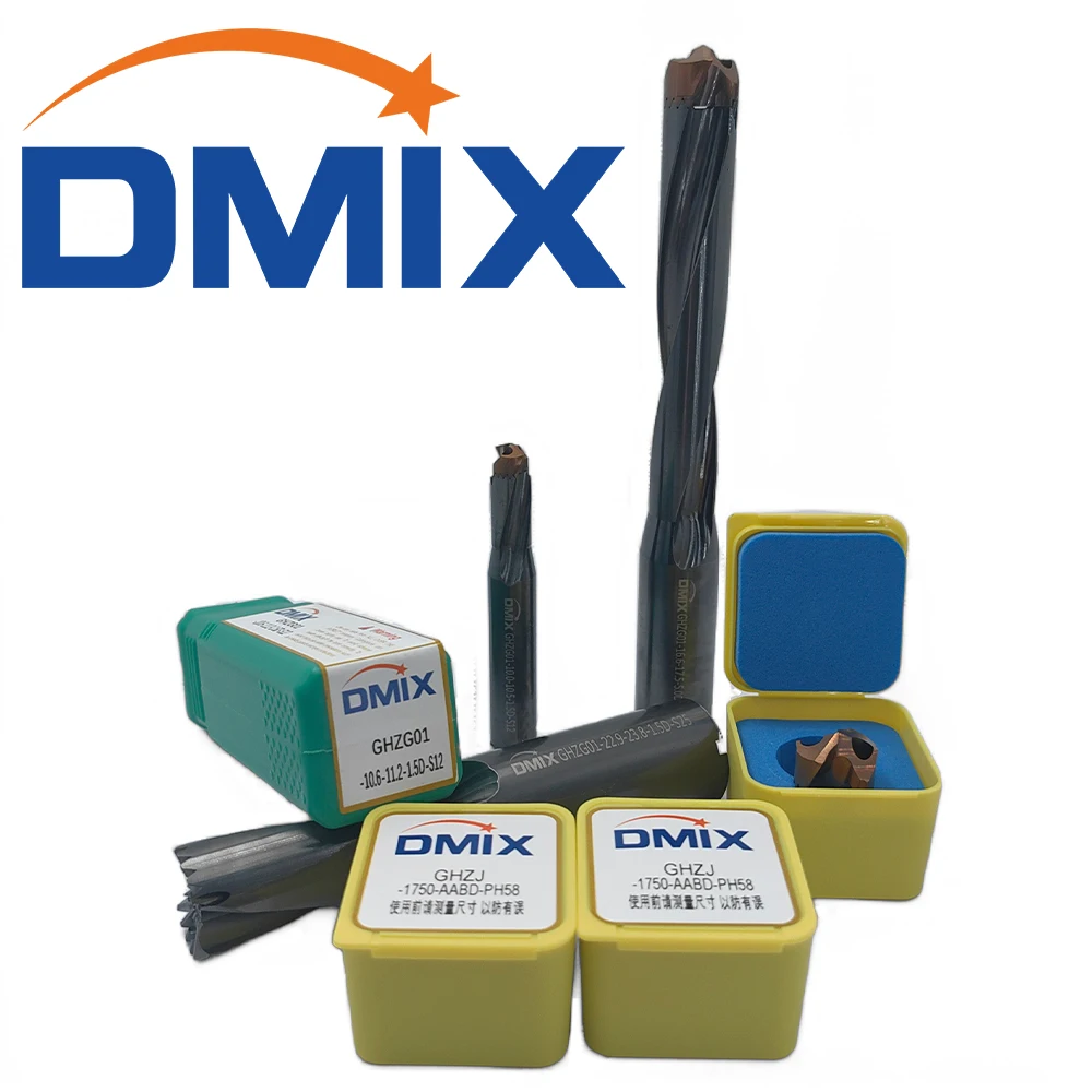 Dmix Crown High Speed Bit 10-25.8Mm 1.5-5d Gewelddadige Gatenbewerking Indexeerbare Interne Koeling Sabel-Tandboorvervanger U Dril