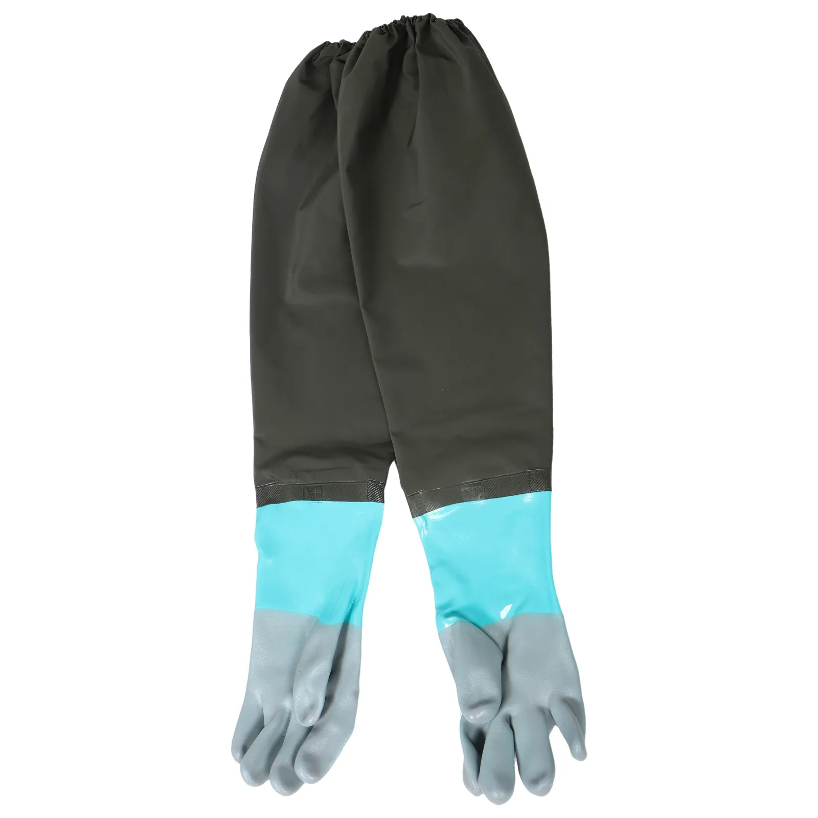 75Cm Long Sleeve Splashproof Gardening Gloves Thick Abrasion Resistant for Fishing Car Wash Pond Cleaning Pool Maintenance Anti