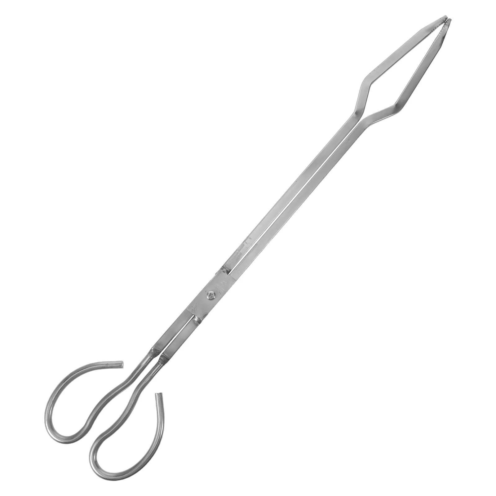 Firewood Tongs Heavy Duty Stainless Steel Fireplace Log Tongs Long Handle Fire Pit Accessories Outdoor Stove Campfire Log