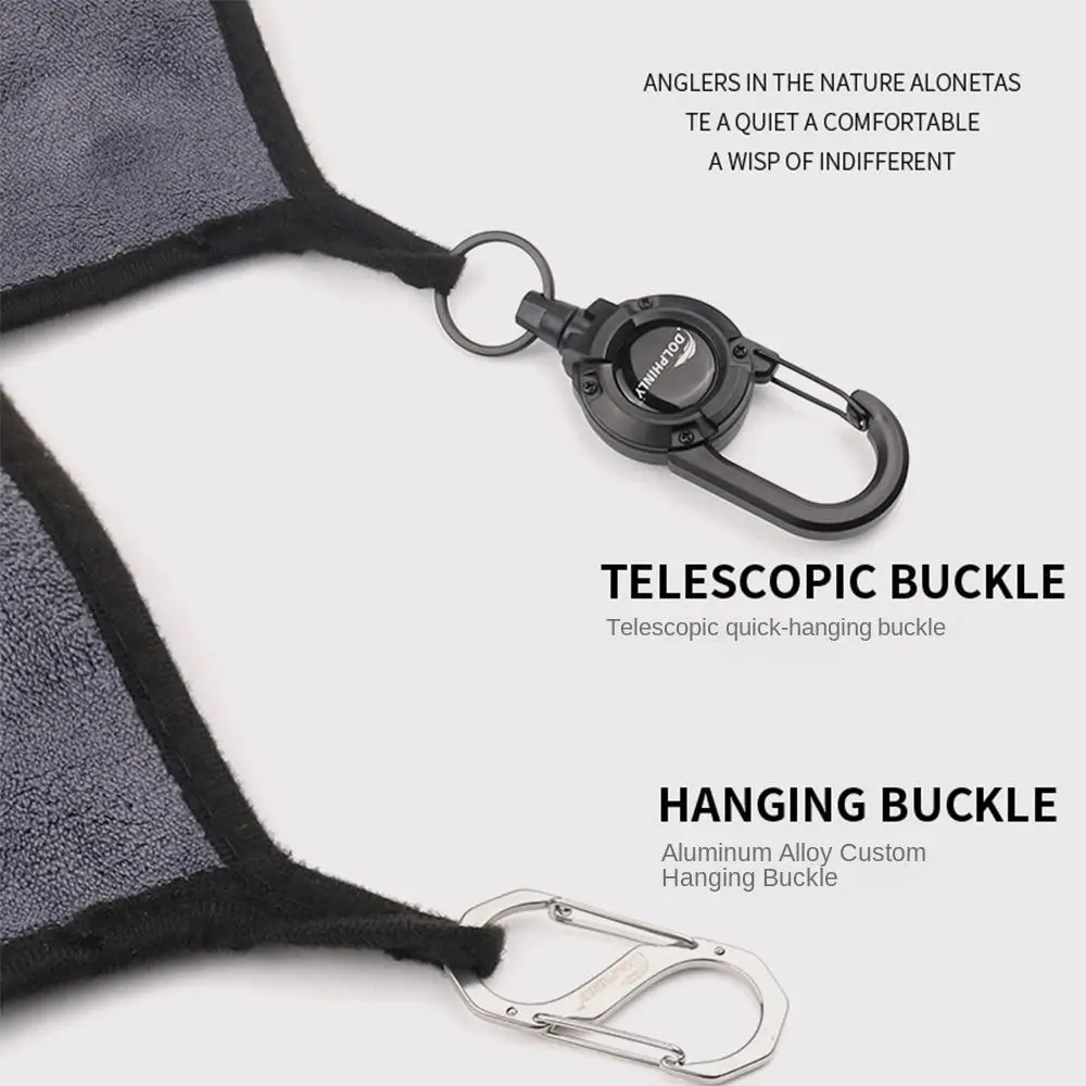 Strapazierfähiges, dickes Luya-Angelhandtuch, saugfähig, weich, Outdoor-Handtuch, antihaftbeschichtetes Angelzubehör, Fischfang-Handtuch – Detail 3
