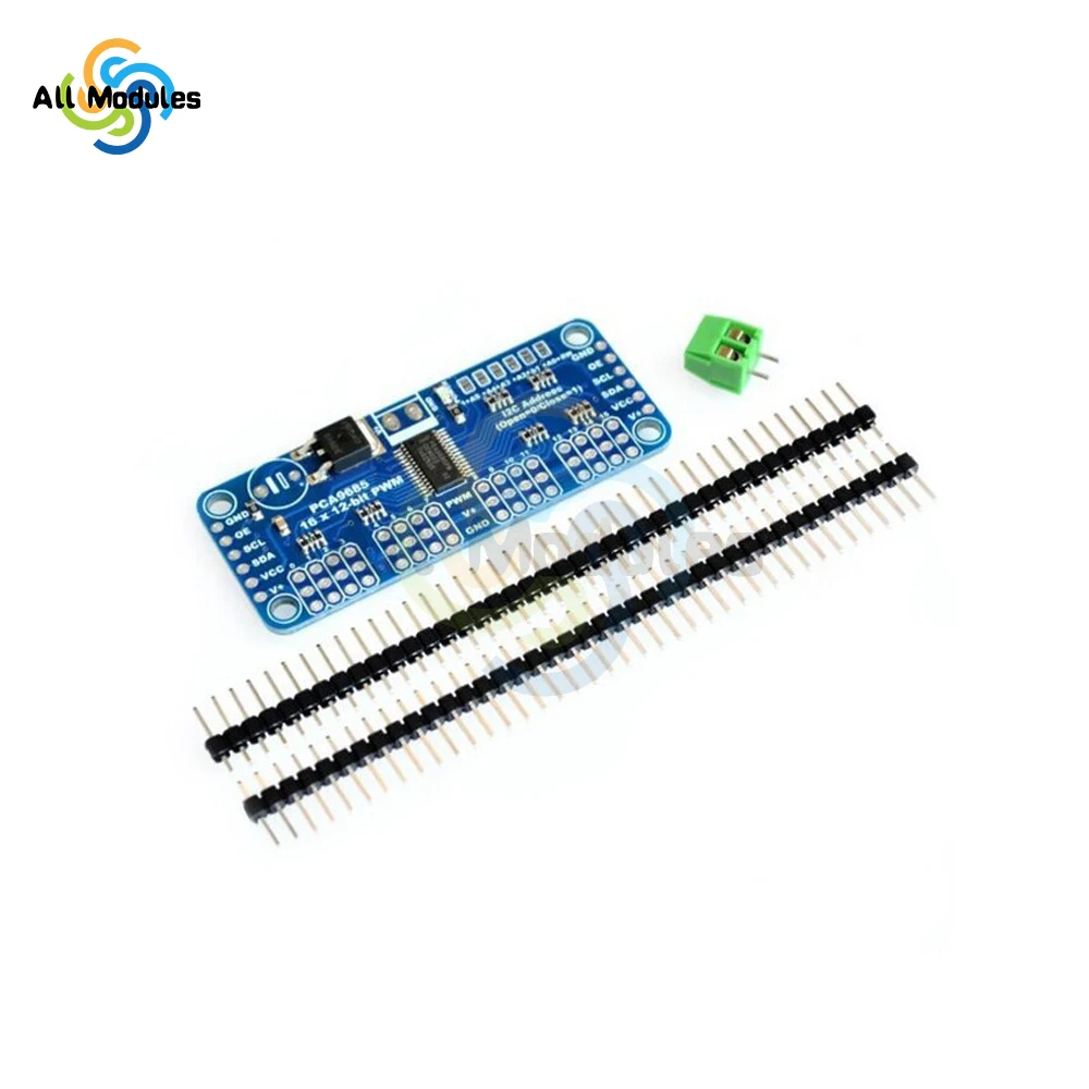 PCA9685 16 Channel 12-Bit PWM Servo Motor Driver IIC Module for Arduino Robot Servo drive Board Controller Robot IIC PCA9685