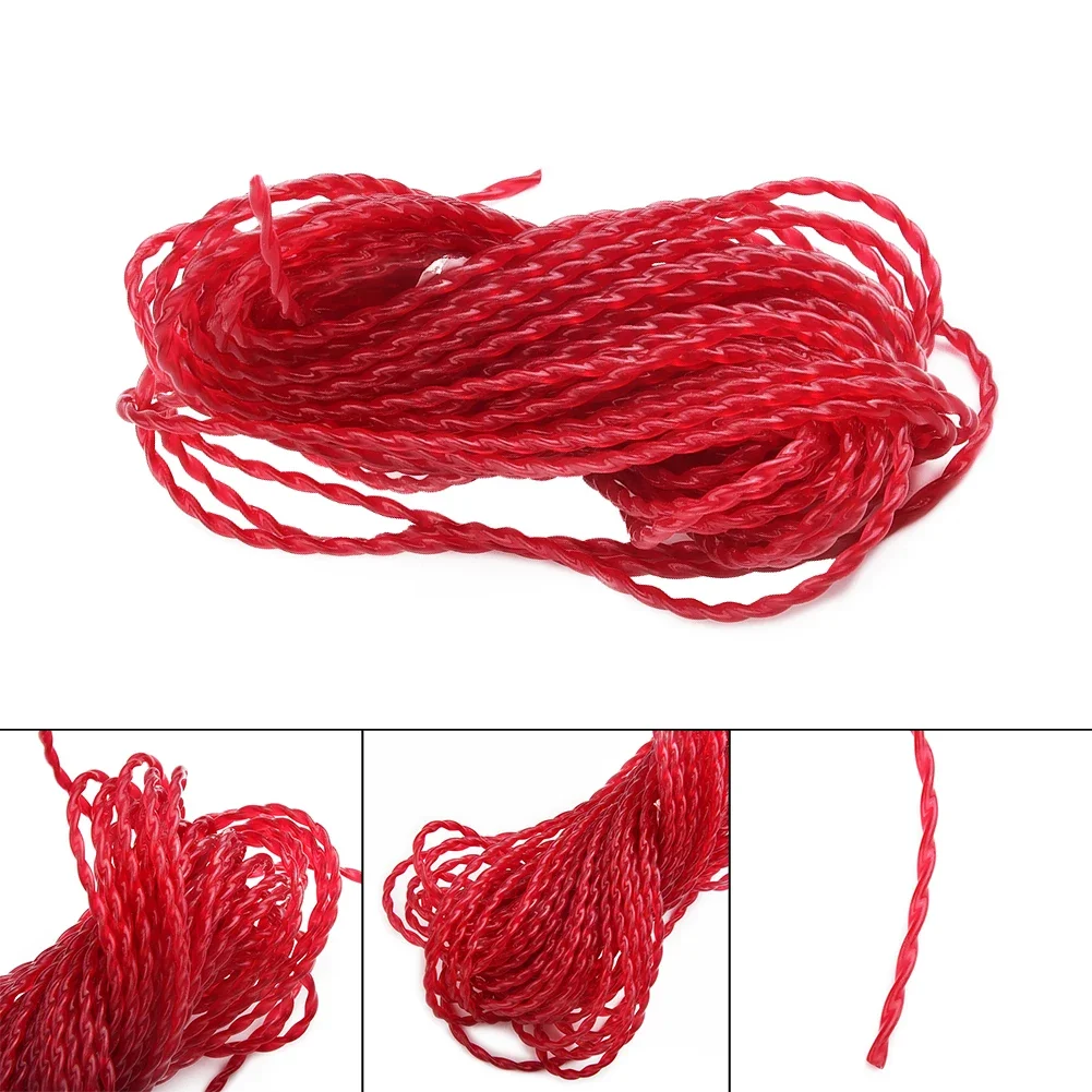 Brand New High Quality Hot Sale New Suitable Trimmer Line Grass Nylon Red Rope Spool String 15m*3mm Commercial
