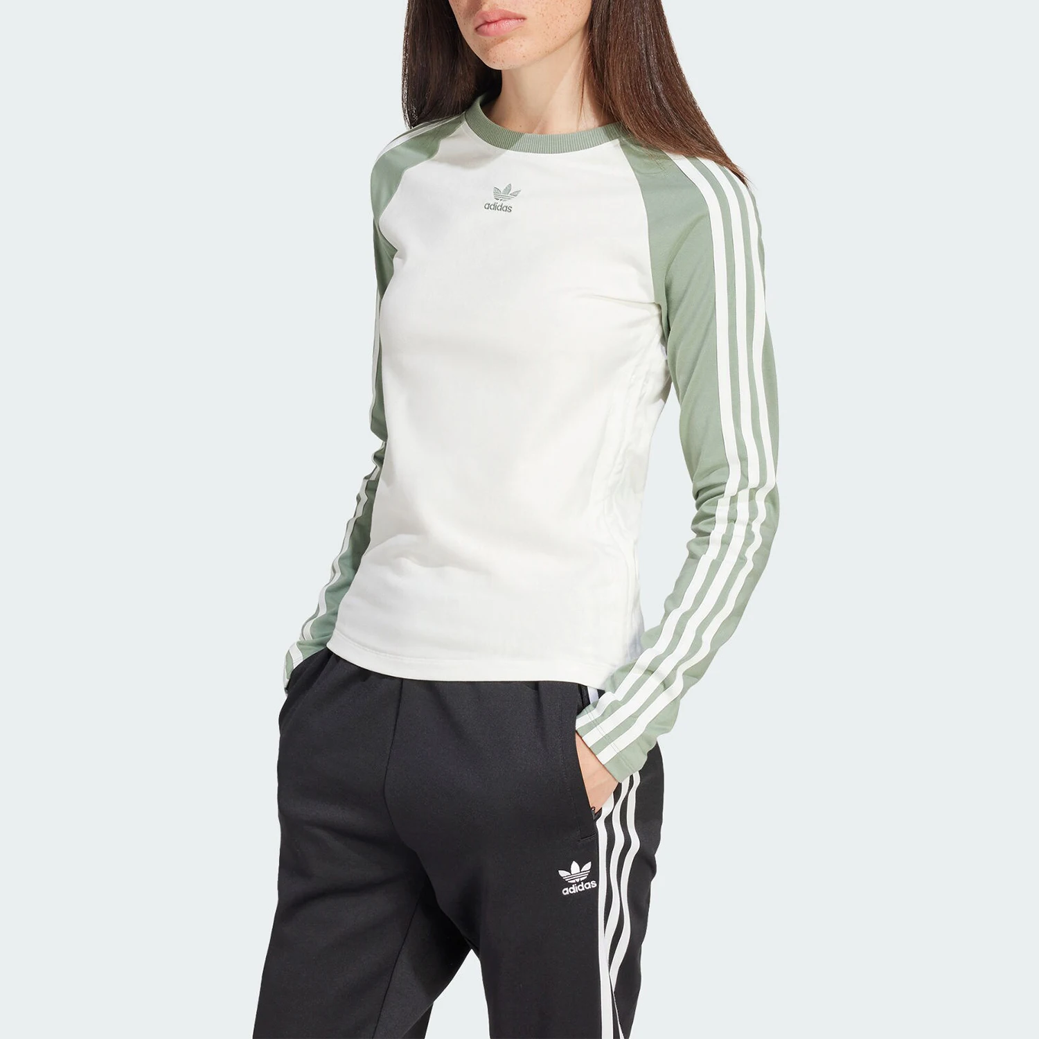 

Adidas genuine SLIM FIT LS TEE Women's Sport Long Sleeve T-shirt IY3197