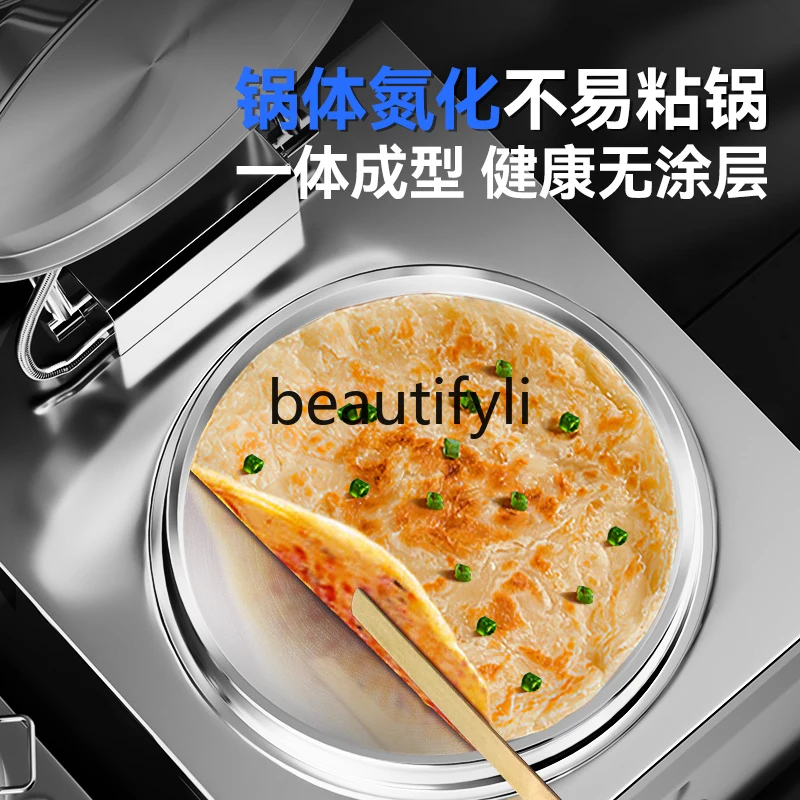 Commercial Electric Griddle Fully Automatic Large Double-Sided Heating Automatic Pan-fried Bun Water-fried Bun Pancake Maker