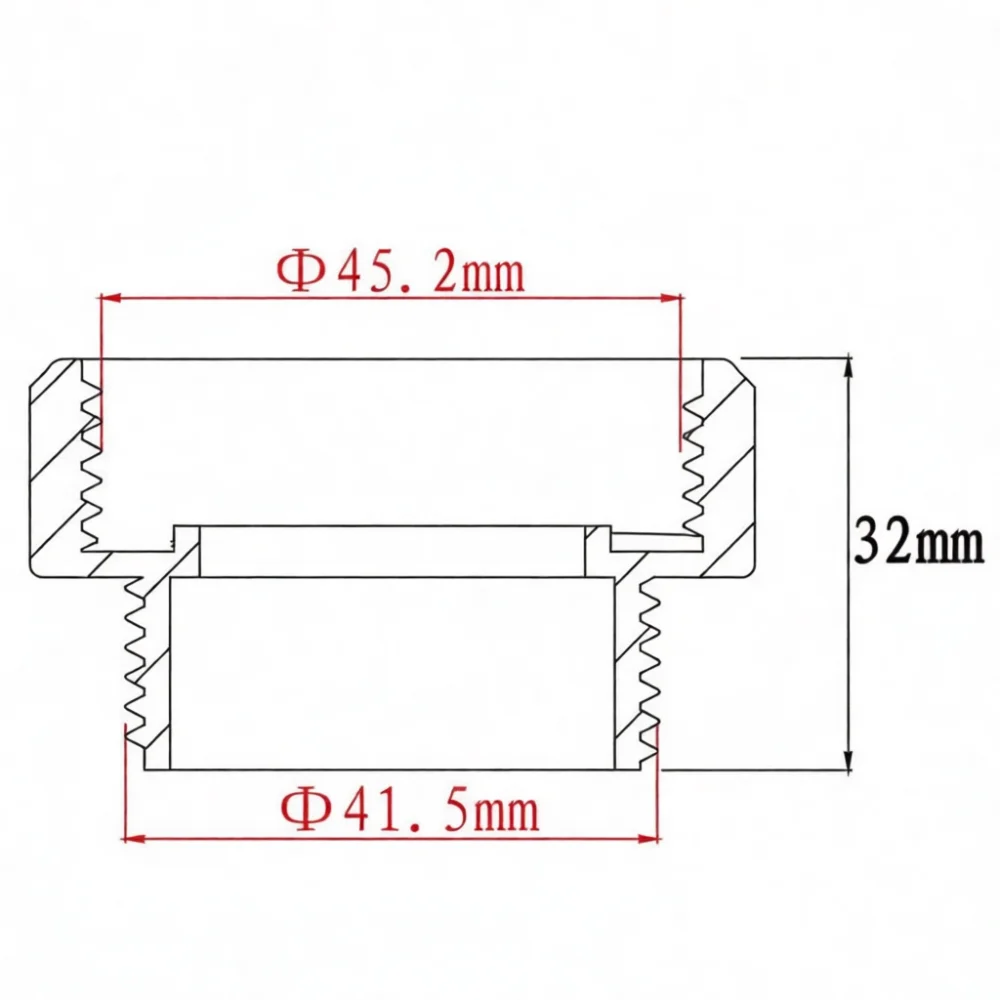Plastic Pipe Reducer Fitting 1 1 2 To 1 1 4 Inch Sink Drain Adapter Connector For Kitchen Bathroom Plumbing Installations