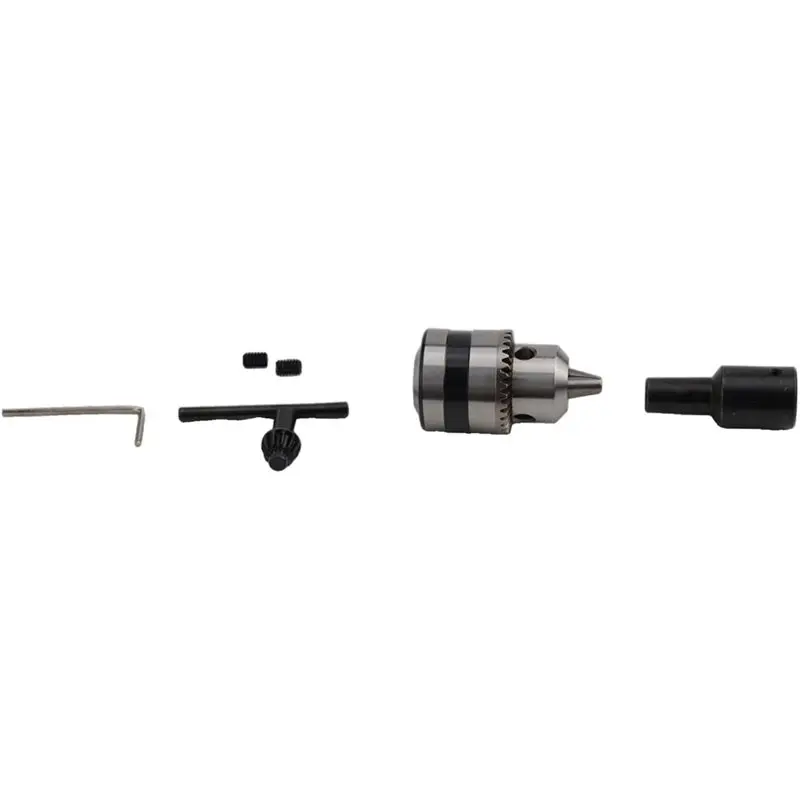 12Mm Drill Chuck With Wrench, For CNC Milling Machine, Lathe Drilling& Woodworking Applications, 1.5-10 Mm Clamping Range
