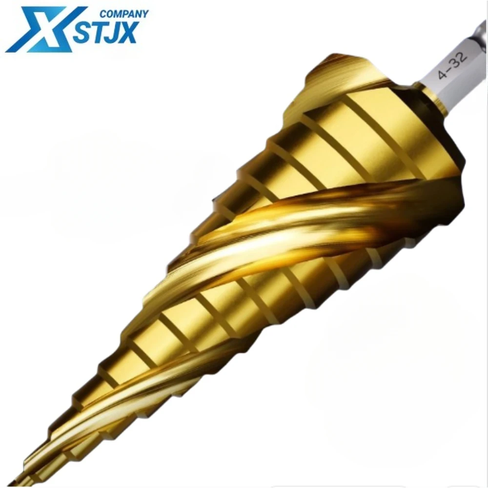 

Pagoda drill bit hole expander stainless steel metal special ladder high hardness universal turn