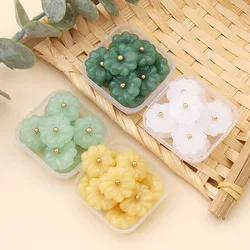 10PCS High-grade buttons shirt shirt exquisite imitation jade bead button female Chinese retro cheongsam Tang round versatile bu