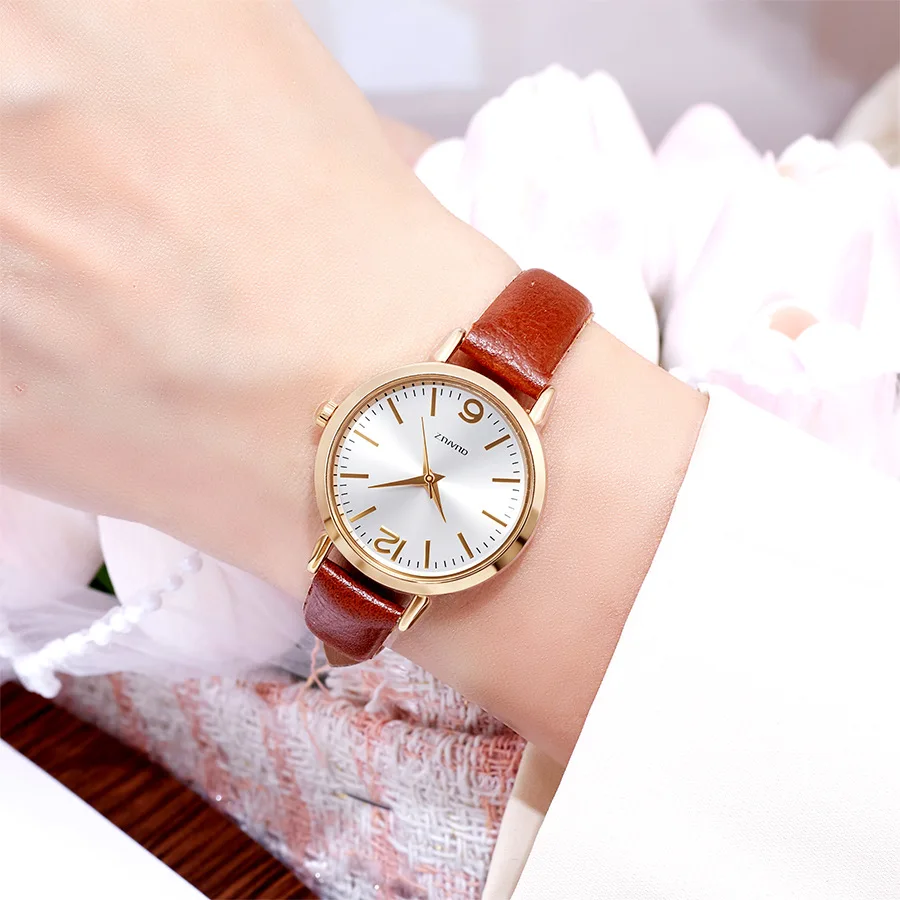 New Fashion Luxury Woman Business Leather Watch Women Retro Wrist Watches Students Casual Quartz Watches For Gifts Reloj Mujer