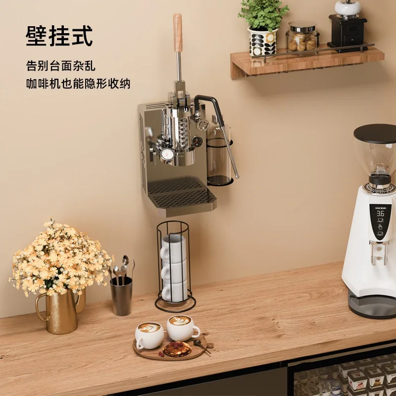 Spring tie rod coffee machine household small espresso hand pressure semi-automatic coffee machine