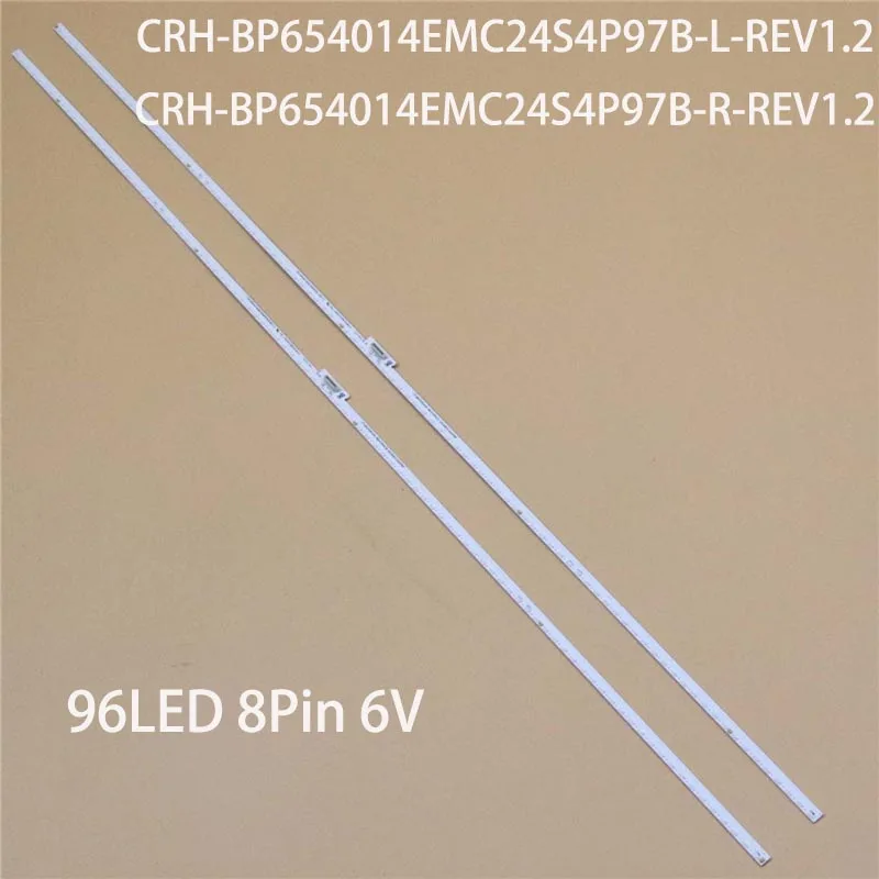 

2PCS/Set 714mm New TV's LED Lanes Bar For Xiaomi L65M6-5P Backlight Strip CRH-BP654014EMC24S4P97B-L/R-REV1.2 Array Bands Tapes