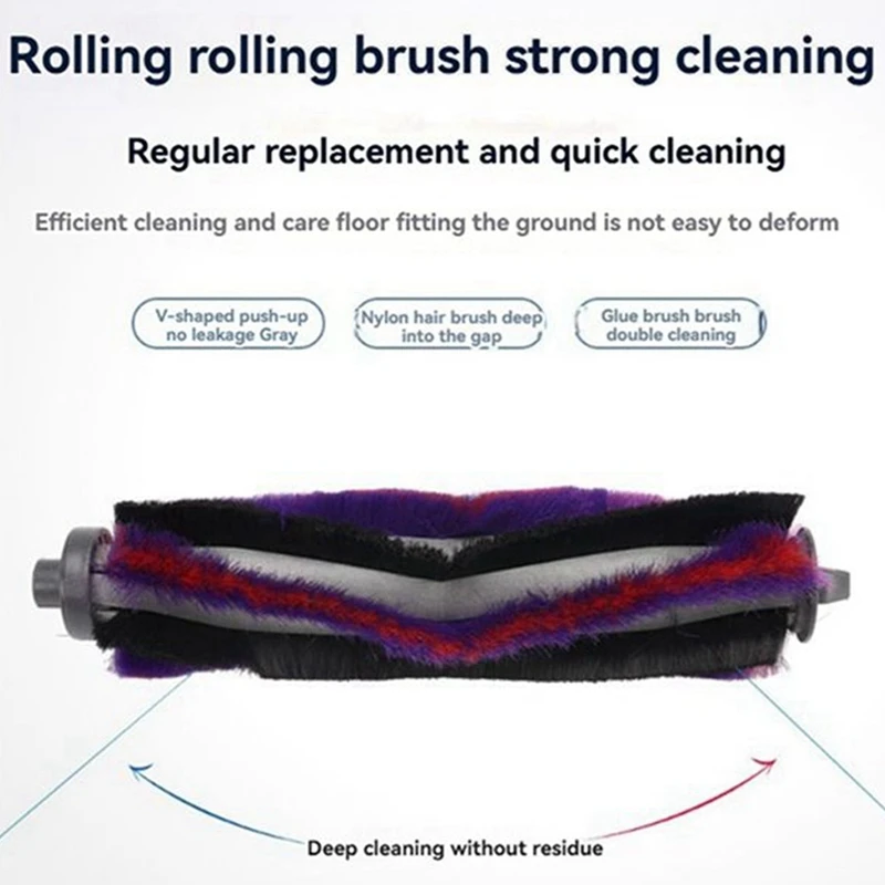 Applicable for M7 M7pro Sweeper Accessories Main Brush and Side Brush Filter and Mop Replacement Parts Brush-A009 view 3