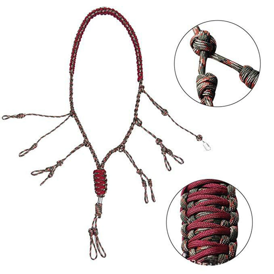 

Hunting Rope Hunting Duck Call Ropes Hunting Lanyard Duck Wild Bird Call Decoy Cord Hunter Game Whistle Decoy Sling