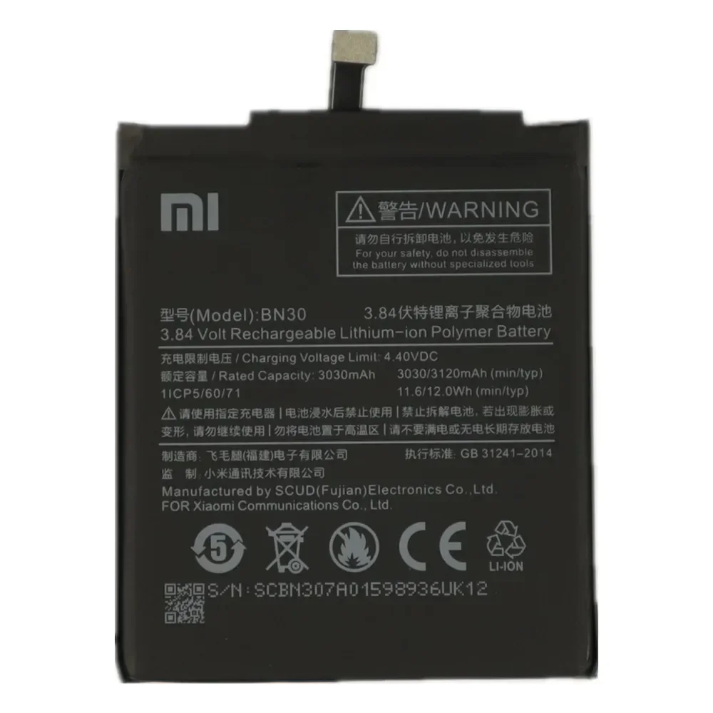 2025 Years 100% Original Battery BN30 For Xiaomi Redmi 4A Redrice Hongmi 4A Mobile Phone Battery Bateria Fast Deliver + Tools