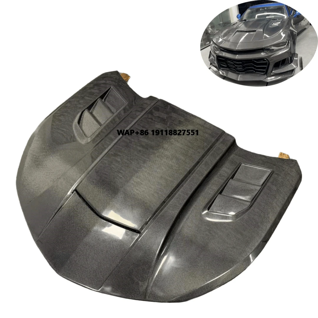 

Custom Carbon Fiber Engine Hood for Camaro 6th Generation 2016-2024 Includes Bolts New Condition Customized