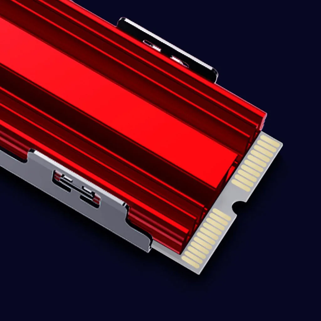 For M.2 NVMe NGFF SSD Heatsink Clip-on Airflow Cooling Radiator For Motherboard Gaming PC Desktop PS5 M.2 2280 SSD Thermal Pad