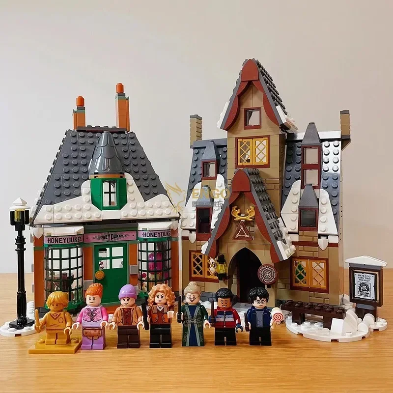 New Movie Magic World Building Block Visit The Village City Construction Street View Bricks Fit 76388 Toys for Children Gifts