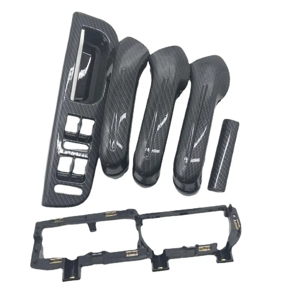 Daochen-manija de agarre para puerta delantera y trasera izquierda y derecha, accesorio negro para VW Bora Golf 4 MK4, Jetta 1999-2004, estilo de