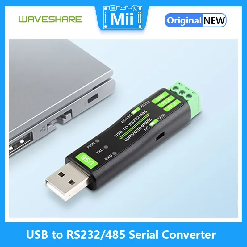 

USB to RS232/485 Serial Converter, Onboard Original FT232RNL Chip, Multiple devices applicable, Multi-OS compatible