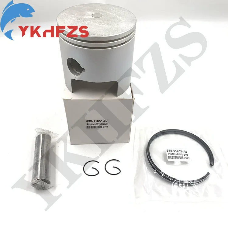 688-11631 Piston Kit Std With Ring 82MM For Yamaha Parsun 75HP 85HP 90HP 688-11631-02 696-11631-00 boat motor